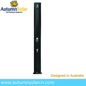 <span class=keywords><strong>Douche</strong></span> <span class=keywords><strong>solaire</strong></span> extérieure pour <span class=keywords><strong>piscine</strong></span> en <span class=keywords><strong>aluminium</strong></span> noir 45L avec pulvérisation et lavage des pieds - Product Image 3