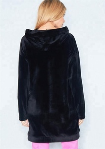 Winter Women Plain Long Hooded <strong>Velvet</strong> Jumper <strong>Dress</strong> - Product Image 5