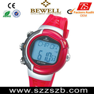 2013 las latest China clock pulse, <strong>pulsometer</strong>, Wholesales clock pulse with chronograph and step counter - Product Image 1