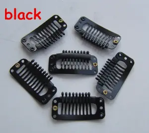 Bán Buôn 9 Răng Snap Clip Đồng Bằng Tóc Clips Snap Tóc Comb Clips