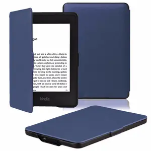 Capa da capa-Couro PU Smart Cover para Todos-Novo Kindle Paperwhite Fits Todas as versões: 2020