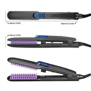 Plancha de Vapor Madami Negra con Dientes, Cepillo Alisador de Cabello con Tecnología PTC de Calentamiento Rápido - Product Image 2
