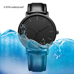 China Shenzhen Fabrik Matt-Schwarze Luxuriöse Minimalistische Herrenuhren mit Gutem Preis und Niedriger Mindestbestellmenge - Product Image 5