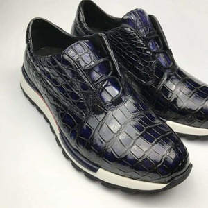 Custom Alligator Sports <span class=keywords><strong>zapatos</strong></span> casuales de los hombres cocodrilo de cuero genuino caminar Zapatillas <span class=keywords><strong>zapatos</strong></span> de los hombres de alta calidad <span class=keywords><strong>zapatos</strong></span> casuales para los hombres - Product Image 2