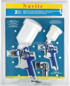 Kit de <span class=keywords><strong>Pistola</strong></span> de Pulverización Neumática <span class=keywords><strong>HVLP</strong></span> NA2007 con Vaso de 600cc - Product Image 1