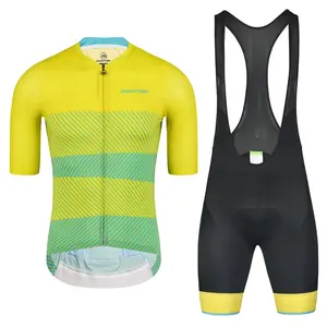 Conjunto de roupa de bicicleta, kit de camisa de bicicleta personalizado, manga curta e subolmação para verão