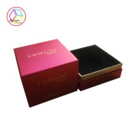 Boîte de base à couvercle ondulé en papier kraft personnalisée pour emballage cadeau pour nettoyant pour le visage, poudre libre, portefeuille et artisanat.