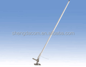 156 - 163 MHz 6.5dBi VHF en fiber de verre Omni antenne Marine conique tube avec <span class=keywords><strong>pliable</strong></span> fouets 2.4 M bateau antenne - Product Image 3