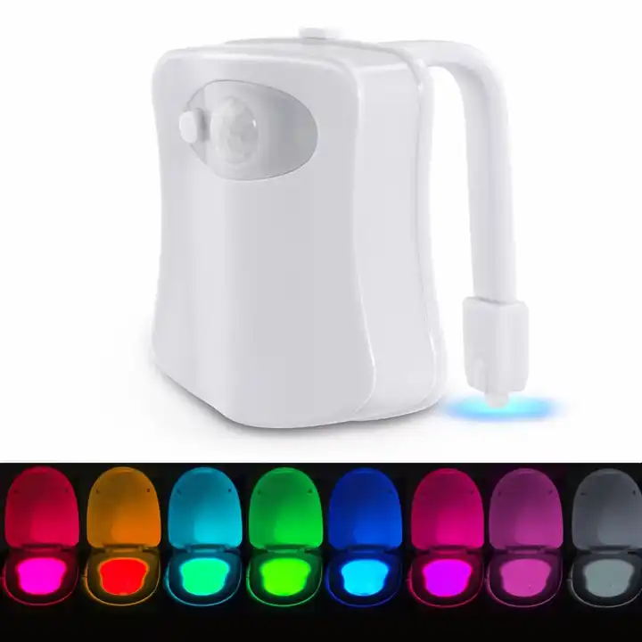 8 Color Changing LED Nightlights with Motion Detection Sensor for