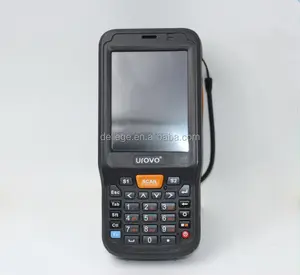 Fabricación profesional urovo colector de datos terminal de mano PDA/Barcode scanner Android CE con 1D o 2D