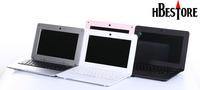 Prix d'usine pour un netbook Android 10 pouces avec 512/4 Go, ordinateur portable 1,5 GHz, mini ordinateur portable