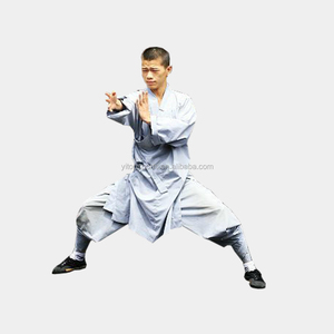 Ropa de algodón de artes marciales chinas, uniformes de monje budista Shaolin kungfu, túnicas de kungfu budista - Product Image 1