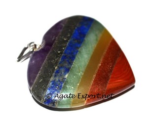 Colgante de corazón de chacra, venta al por mayor - Product Image 1