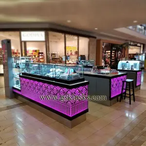 Hot Menjual Mall Kios dengan Parfum Display Menampilkan dan Ritel Counter