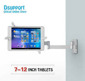 Full Motion Metal Tablet <strong>PC</strong> <strong>Stand</strong> with Wall/Ceiling Mounts &amp; Desk <strong>Stand</strong> 46.5cm for Length Model DS-PO-2-1 - Product Image 2