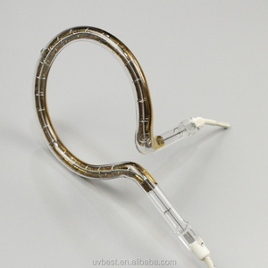 Gold Ring <strong>Quartz</strong> 1300w Circular <strong>Halogen</strong> Infrared <strong>Heating</strong> Lamp - Product Image 4