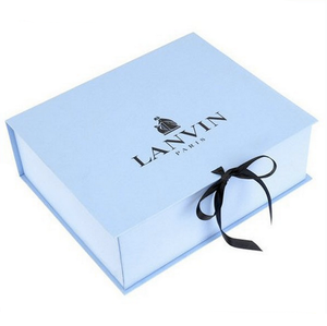 Custom paper cardboard apparel wig caja caixa personalizada packaging magnetic folding gift storage foldable boxes with ribbon