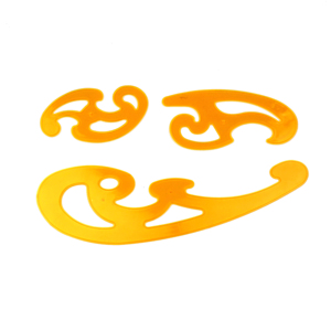 Bảng Đường Cong Pháp Bộ Ba Mảnh Của Thước Kẻ Đám Mây Phim Hoạt Hình Thước Kẻ Cong Thiết Kế Bản Vẽ Mẫu Thước Kẻ Đám Mây Lớn - Product Image 2