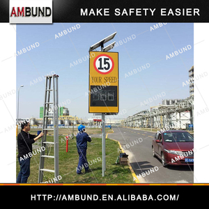 حركة المرور على الطرق الشمسية دوبلر مؤشر سرعة الرادار متر استشعار الحد لافتة عرض LED سرعة الرادار الكاشف - Product Image 3
