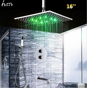 Bộ Vòi Hoa Sen Giữ Nhiệt 16 Inch Dễ Lắp Đặt Cho Phòng Tắm Với Van Điều Khiển Chuyển Hướng Vòi Hoa Sen 3 Chiều - Product Image 2