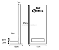 Support de présentation lumineux LED pour bouteille de vin ou de liqueur, support de présentation lumineux pour bouteille de Corona, développé avec un adaptateur secteur