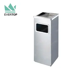 Square Indoor Dustbin Stainless Steel Trash Can Bin Metal Square Trash Bin Can Commerical Dust Bin Square Dustbin