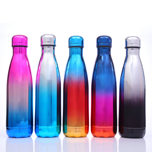 Bouteille de cola en or galvanisée de 500ml, Type de verres en acier inoxydable, bouteille de boisson en or galvanisée - Product Image 3