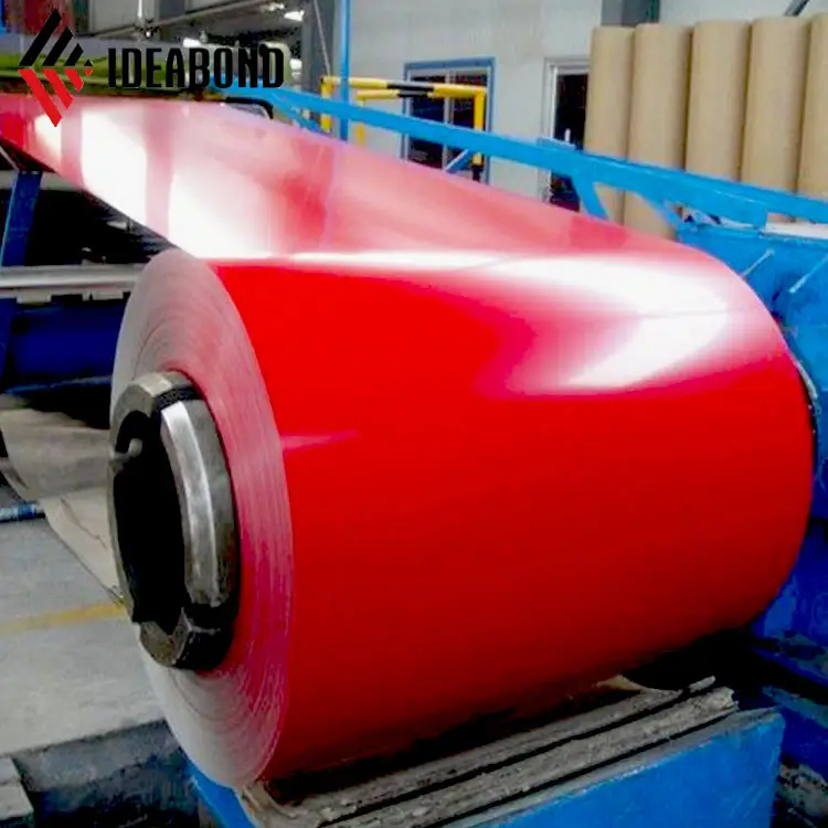 Bobina de aluminio recubierta de Color para lámina de techado y materiales de construcción de la fábrica IDEABOND Foshan