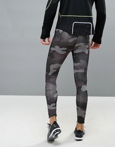 Collants de compression de sport KY Wholesale <span class=keywords><strong>avec</strong></span> poche zippée à l'<span class=keywords><strong>arrière</strong></span> en imprimé camouflage <span class=keywords><strong>noir</strong></span> pour hommes - Product Image 4