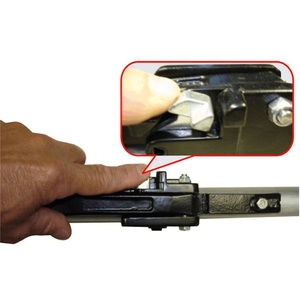 JahooPak OEM Light Duty Adjustable Galvanized Steel <strong>Brackets</strong> 89"-104" 1.5" Diameter Silver <strong>Black</strong> Secure Cargo Load Bar - Product Image 4