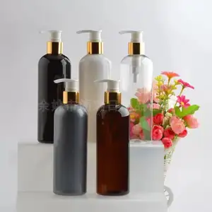 Chất Lượng Cao Rỗng Bơm Dầu Gội Đầu Rõ Ràng Và Hổ Phách 300Ml Chai Nhựa Pet