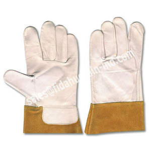 Venta caliente 2025 Guantes de soldadura Tig en guantes de soldadura de argón de piel de cabra en guantes de soldador de cuero de piel de cabra Premium para hombres - Product Image 1