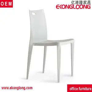 الأبيض كرسي بلاستيك يمكن تكديسه/مطعم كرسي (CT-139d)