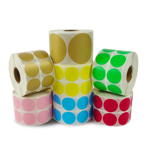 Rollo de Etiquetas Térmicas Redondas, Rollo de Etiquetas Personalizadas de 25mm, 30mm, 40mm, 50mm, Fabricación Directa de Fábrica - Product Image 1