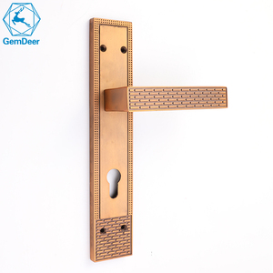 定制原创高品质时尚门锁设计大尺寸门把手门锁套装 - Product Image 1