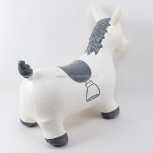 Jouet de cheval gonflable en PVC grandeur nature pour enfants sautant des animaux rebonds cheval en plastique Ride-On - Product Image 6