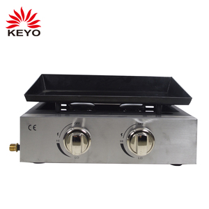 Grill à gaz <span class=keywords><strong>propane</strong></span> Teppanyaki, plaque de cuisson plate, barbecue d'extérieur, 1, 2, 3 brûleurs, <span class=keywords><strong>plancha</strong></span>, barbecue, grill - Product Image 2