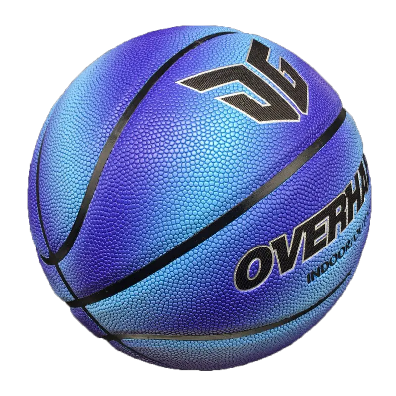 Nieuwe materiaal graduall blauw basketbal bal Rubber Blaas