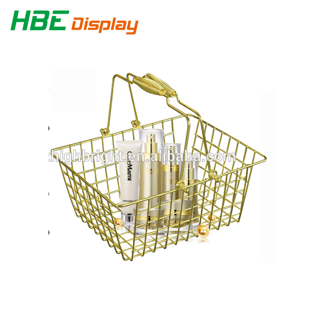 Высококачественные золотые корзины для косметики