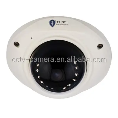 Kapalı açık sıcak satış 2MP IPC POE H.265 kızılötesi IR LED gece görüş otobüs asansörü Mini ses IP Dome kamera