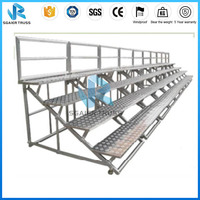 Plateforme de chœur pliable en aluminium avec plateformes en contreplaqué