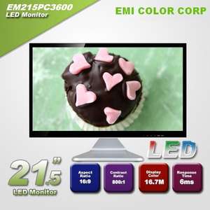 จอภาพเล่นเกม LED ขนาด21.5นิ้ว1920*1080P FHD DVI Desktop - Product Image 3