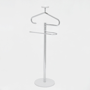 Práctico Exhibidor de Ropa de Metal y MDF en Color Natural con Diseño Elegante y Acabado Blanco para Uso Doméstico de Alta Calidad - Product Image 6