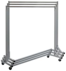Industrial Grade Z-Base <strong>Clothes</strong> Garment <strong>Rack</strong> Heavy Duty Clothing Rolling <strong>Rack</strong> <strong>on</strong> <strong>Wheels</strong> - Product Image 4