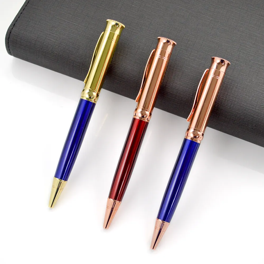New Exclusive Pen Original Geschäfts geschenk Metall Kugelschreiber hochwertige Luxus elegante Kugelschreiber für Rabatt