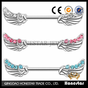 Ange Ailes Piercing Mamelon Anneau mamelon bijoux expander - Product Image 2