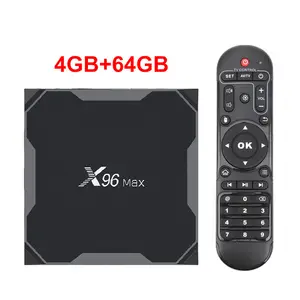 X96Max مربع التلفزيون الروبوت 8.1 Amlogic S905X2 رباعية النواة 4 جيجابايت 64 جيجابايت 2.4G & 5GHz واي فاي BT 1000M 4K X96 ماكس تعيين كبار مربع