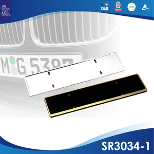 Plaque d'immatriculation de voiture en plastique noir vierge (542x136mm) en provenance de Taïwan - Product Image 2