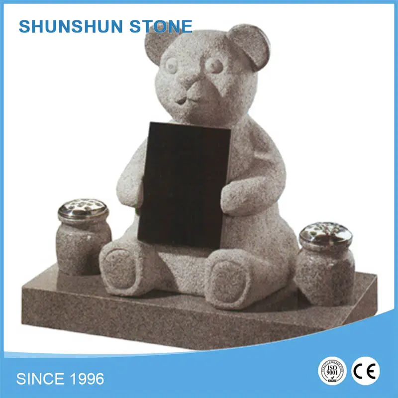 China Teddybeer Graniet Monument/Grafsteen/Grafzerk