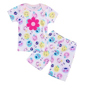 Penjualan Laris 2019 Set Kaus Celana Balita Set Baju Bayi Perempuan Cantik Katun 100% - Product Image 2